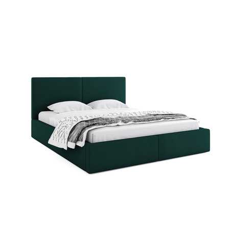 Čalouněná postel HILTON 160x200 cm Zelená BMS