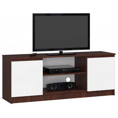 Komoda RTV K140 2D 1PCLP-wenge/bílá Akord