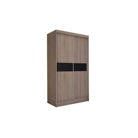 Kvalitní Šatní Skříň Tanna 180 cm Dub sonoma/černá Furniture