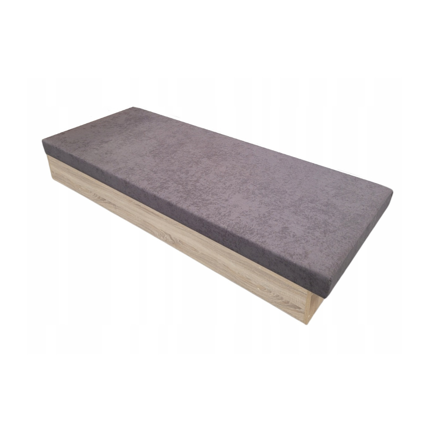 Válenda Silver C90 - 90x200 cm Černá Panty vpravo Dub sonoma Graja